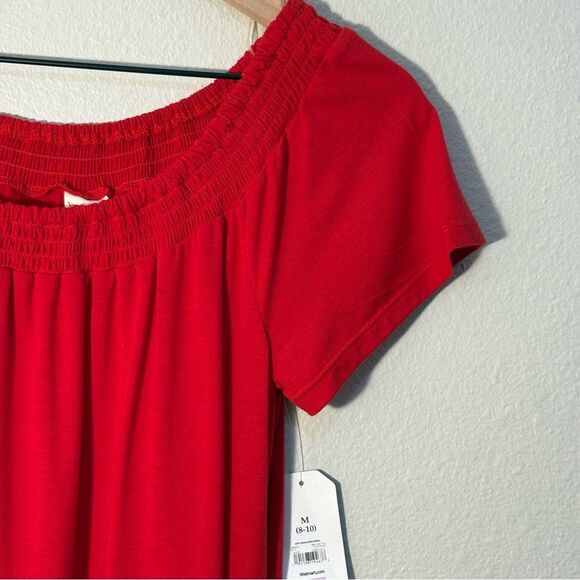 Faded Glory NWT Red Nightgown Pockets Women’s M - Picture 4 of 6